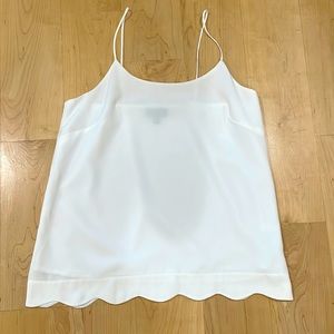 Scalloped tank top